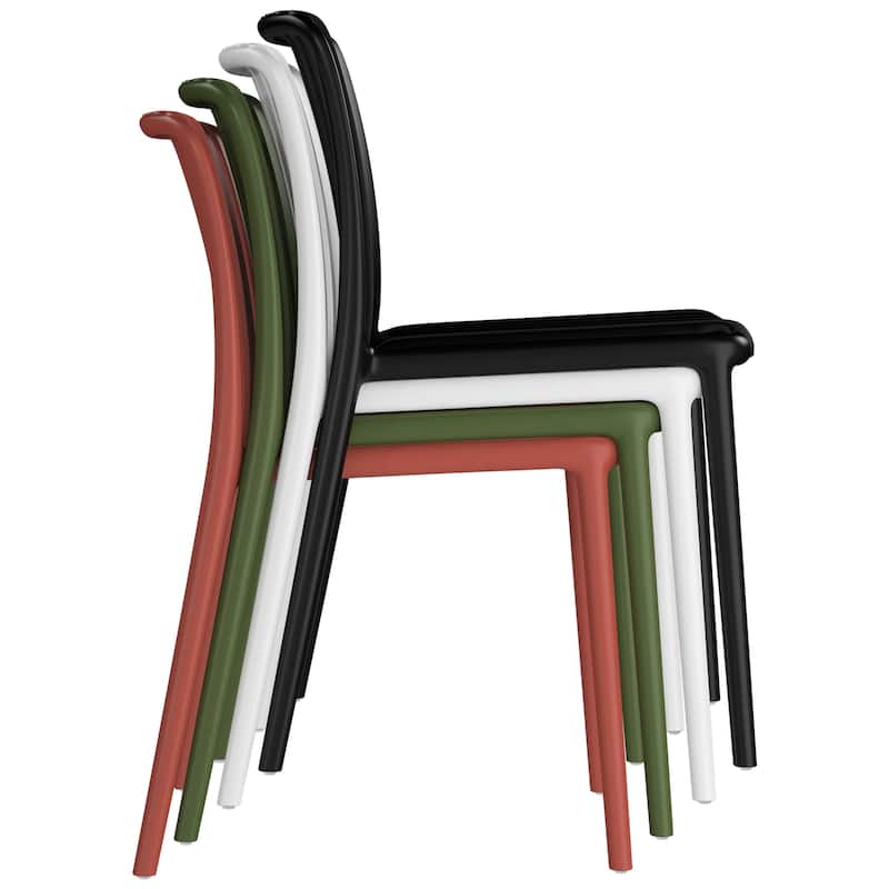 Frond and Form Outdoor Stacking Dining Side Chair (Set of 2)