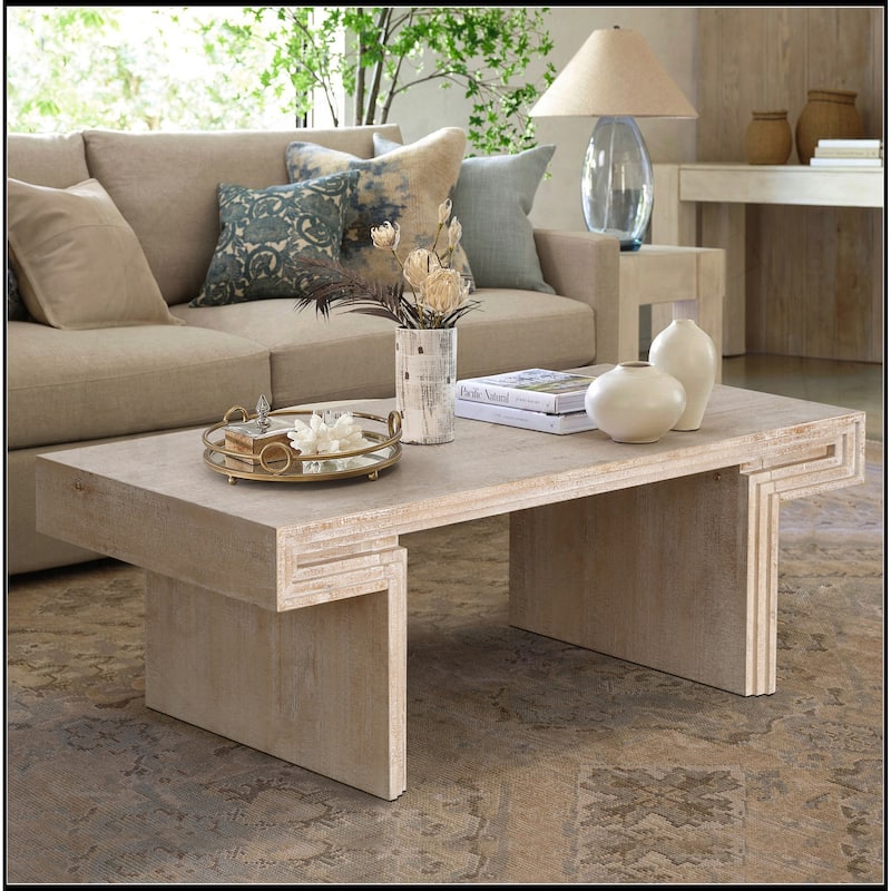Double-Tier American Vintage Industrial Coffee Table