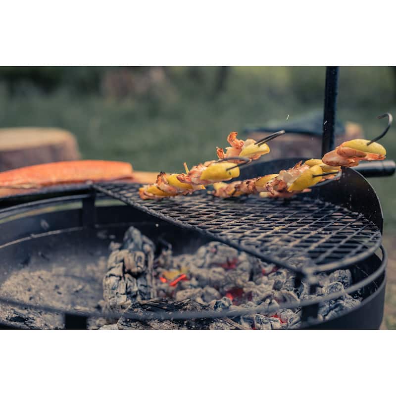 Barebones Cowboy Fire Pit Grill