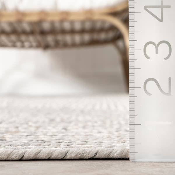 dimension image slide 2 of 8, Nuloom Wynn Braided Indoor/Outdoor Area Rug