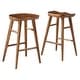 preview thumbnail 2 of 28, Saville Backless Wood Counter Stools - Set of 2