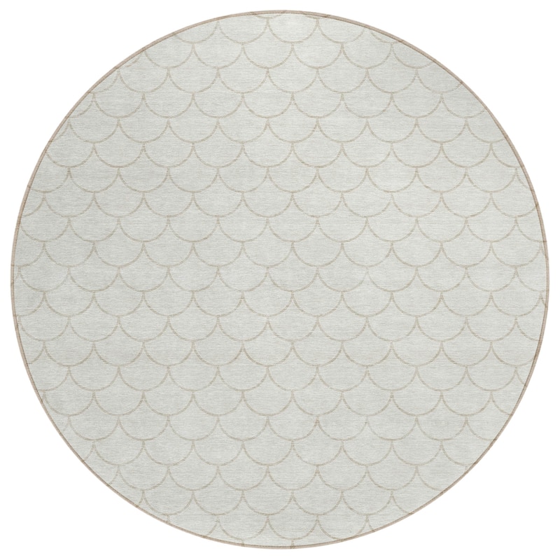 Machine Washable Indoor/ Outdoor Chantille Modern Geo Rug