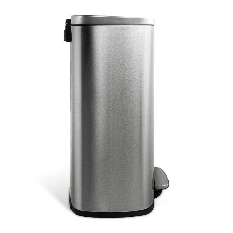 NINESTARS 13.2 Gallon Rectangular Step-On Trash Can