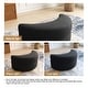 preview thumbnail 11 of 10, Moon Crescent Storage Upholstered Ottoman