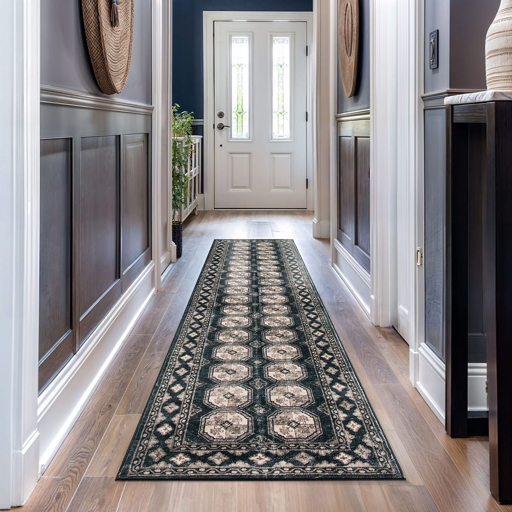 World Rug Gallery Transitional Moroccan Washable Non-Slip Area Rug