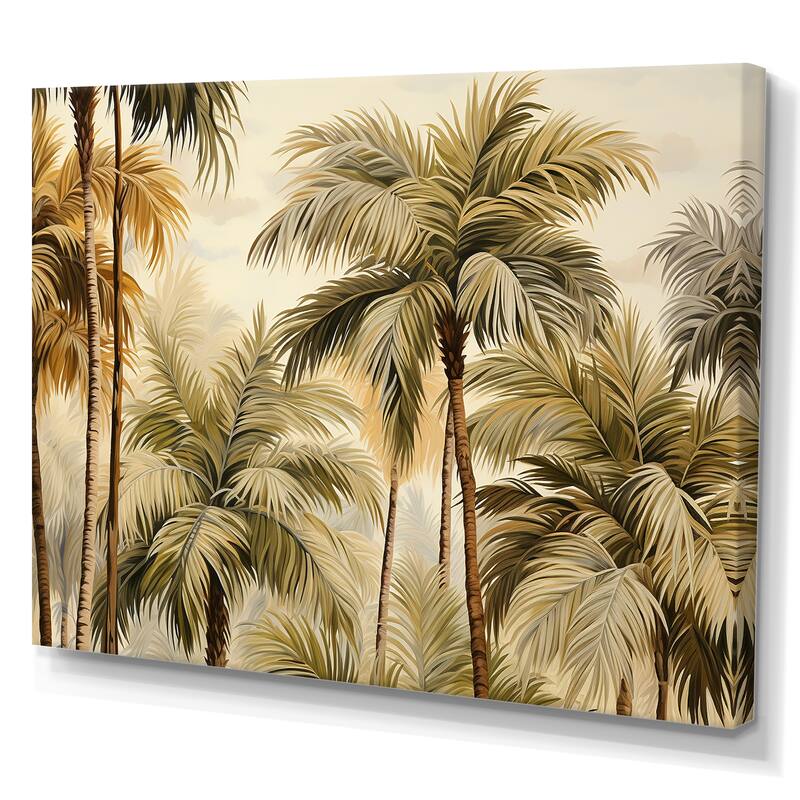 Designart "Palm Tree Desert Oasis III" Palms & Palm Trees Wall Art