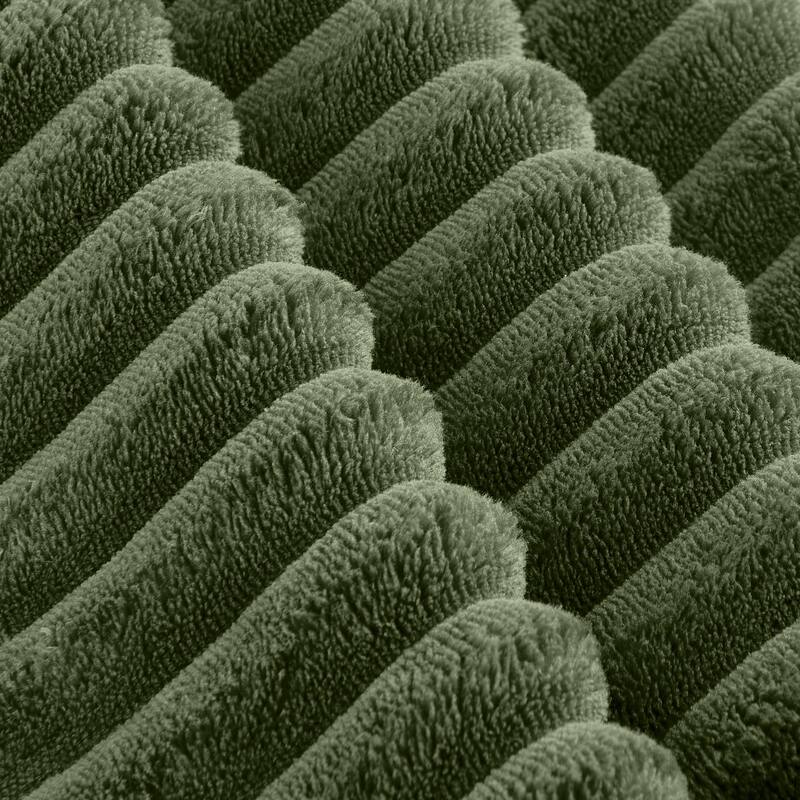 114" Cloud Sectional Couch with L Shape Chaise, Modular Corduroy Sofa with Movable Ottoman, No Assembly