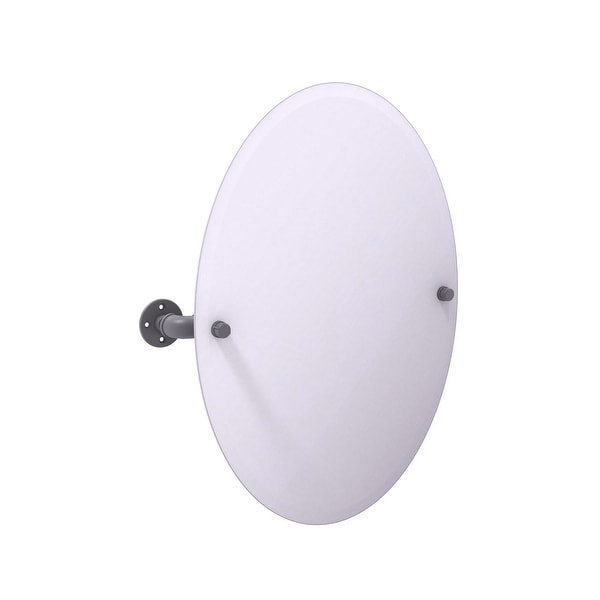 Allied Brass Pipeline Collection Frameless Oval Wall Mounted Tilt Mirror