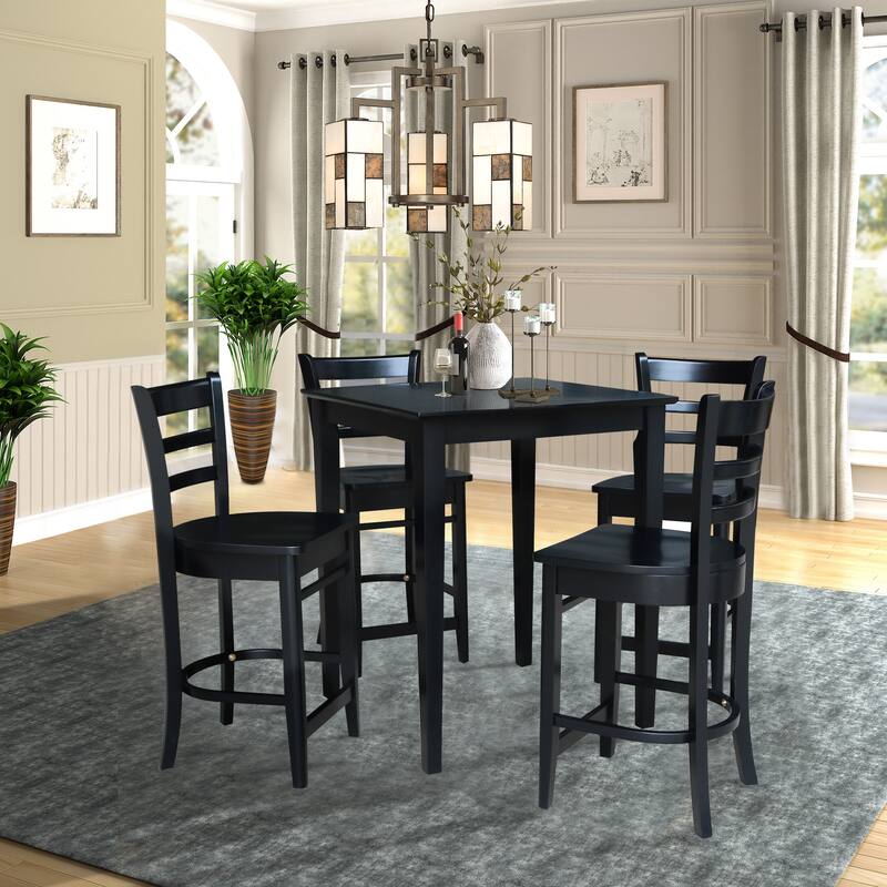 30" x 30" Gathering Height Table with 4 Stools - 5 Piece Set