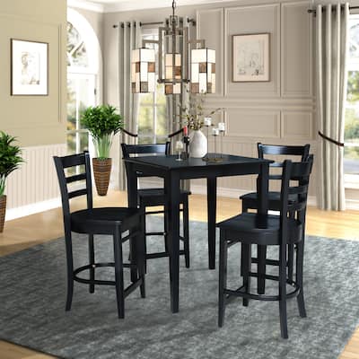 30" x 30" Gathering Height Table with 4 Stools - 5 Piece Set
