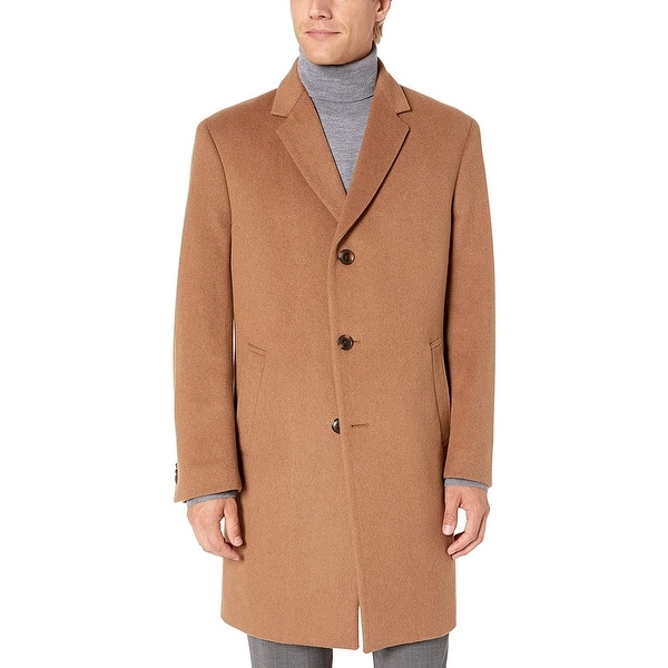 Kenneth Cole Reaction Mens Coat Camel Beige Size 40R ...