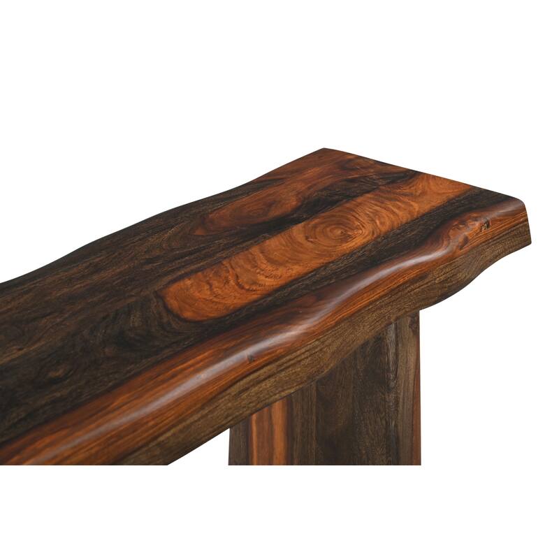 Avenue Live Edge Solid Sheesham Wood 3-Piece Living Room Table Set