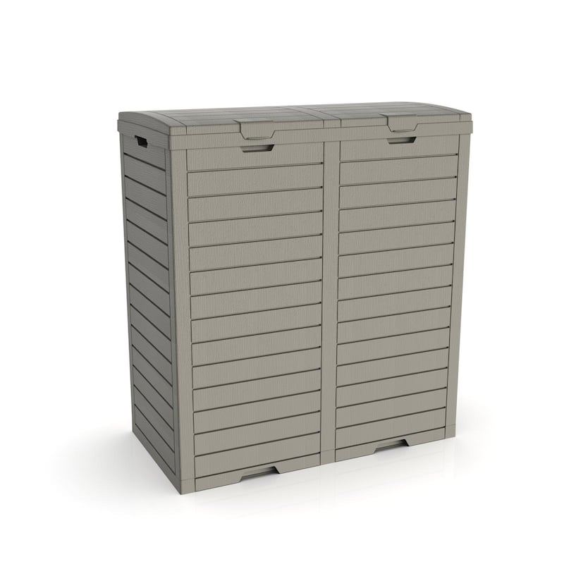 62 Gal. Outdoor Patio Trash Can Deck Box