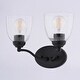 preview thumbnail 10 of 10, Bellwood Traditional Bathroom Vanity Wall Lighting Fixture, Glass Shade, Dimmable, LED Compatible, Over the Mirror Mount
