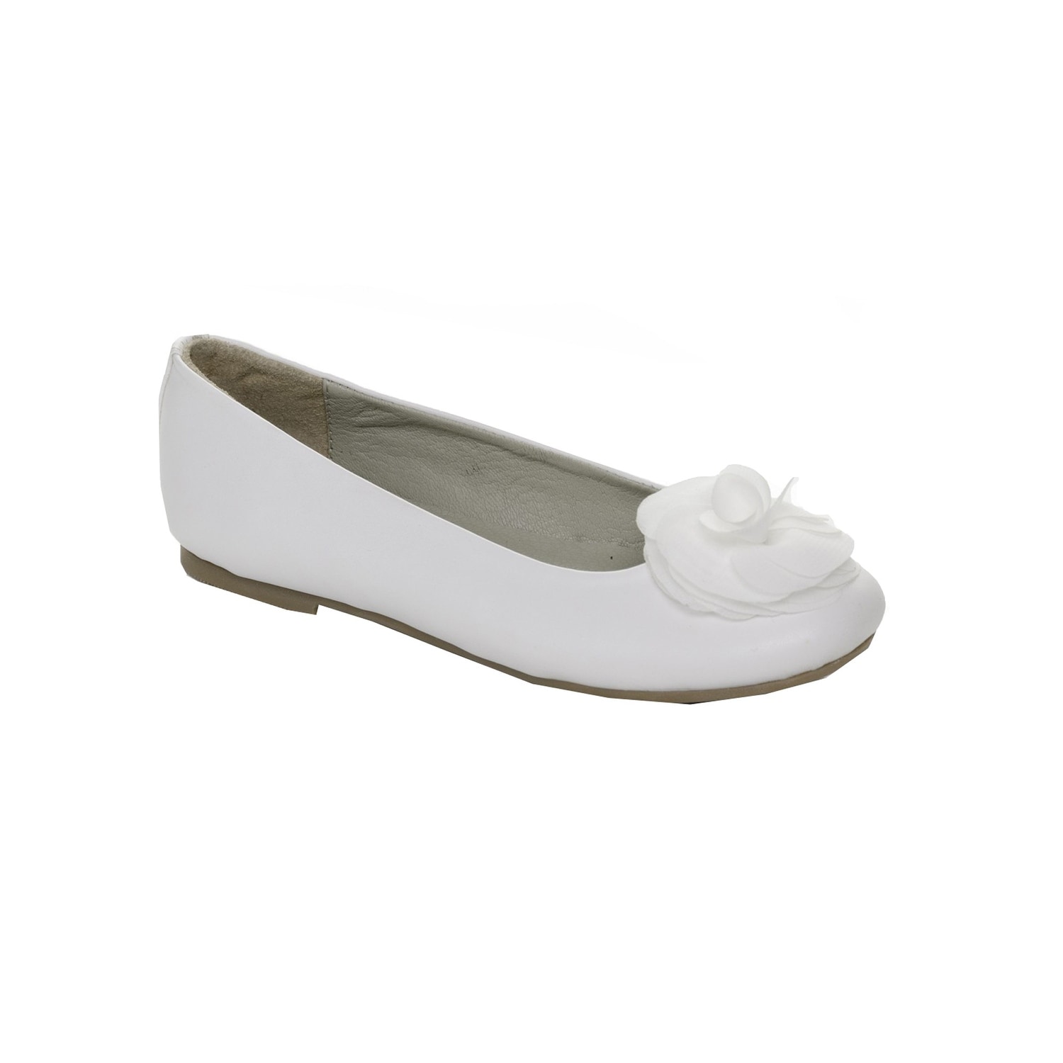 girls white flats