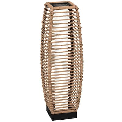 Outdoor Rattan Garden Lantern Pathway Light Decorative Driveway Lighting