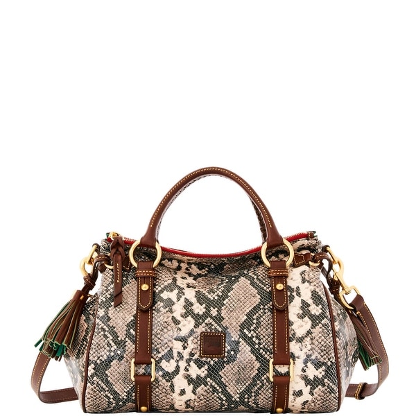 Dooney & Bourke City Python Small Satchel (Introduced by Dooney & Bourke at $428 in Sep 2016) - slate