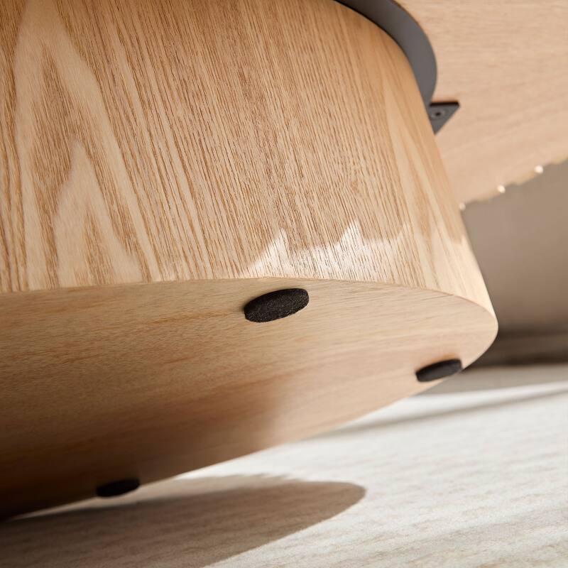 Length 43.7 inch Round Coffee Table for Living Room