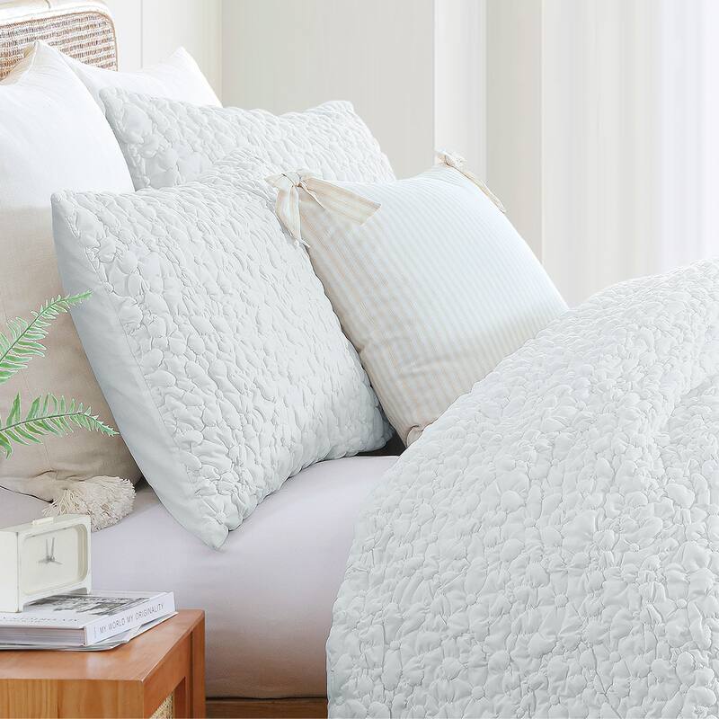Peri Home Pinstripe Bow Decorative Pillow
