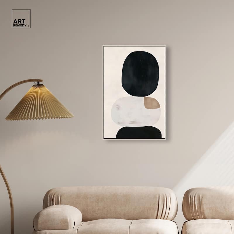 Pebble Pillars II Canvas by Art Remedy