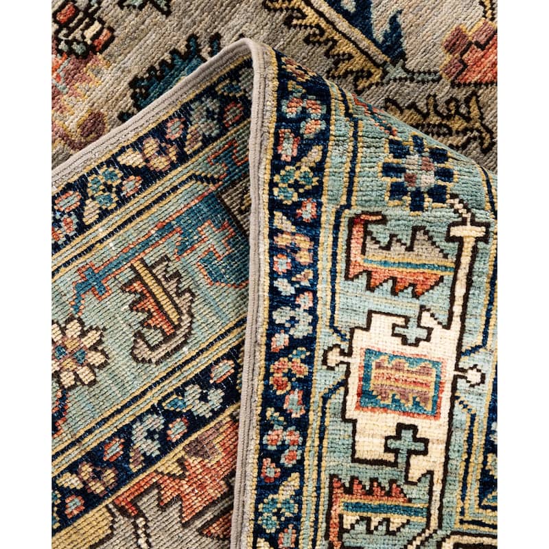 Serapi One-of-a-Kind Hand-Knotted Area Rug - Gray - 4' 1" x 5' 11"