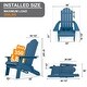 preview thumbnail 43 of 44, WINSOON 3-Piece All Weather HIPS Outdoor Folding Adirondack Chairs and Table Set