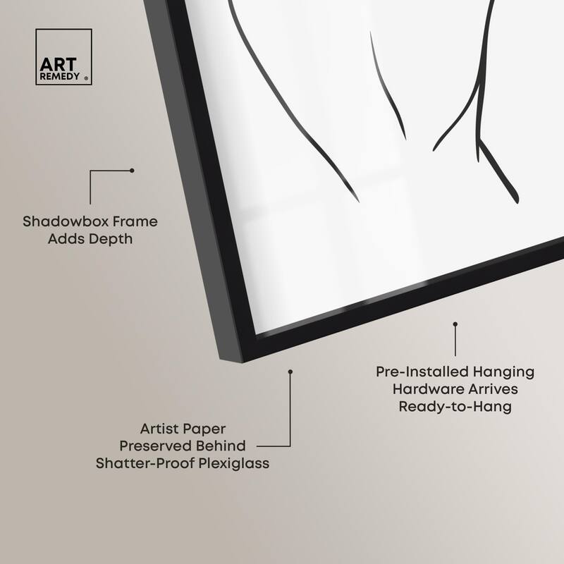 Woman in Contour Shadowbox by Art Remedy