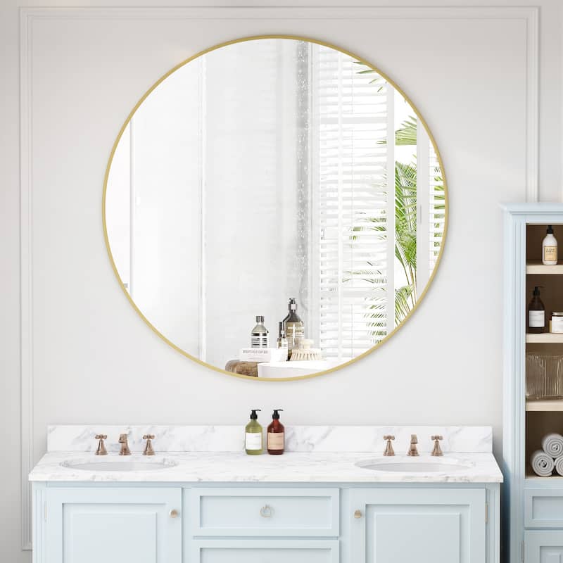 Wall Mirror Black Circular Mirror