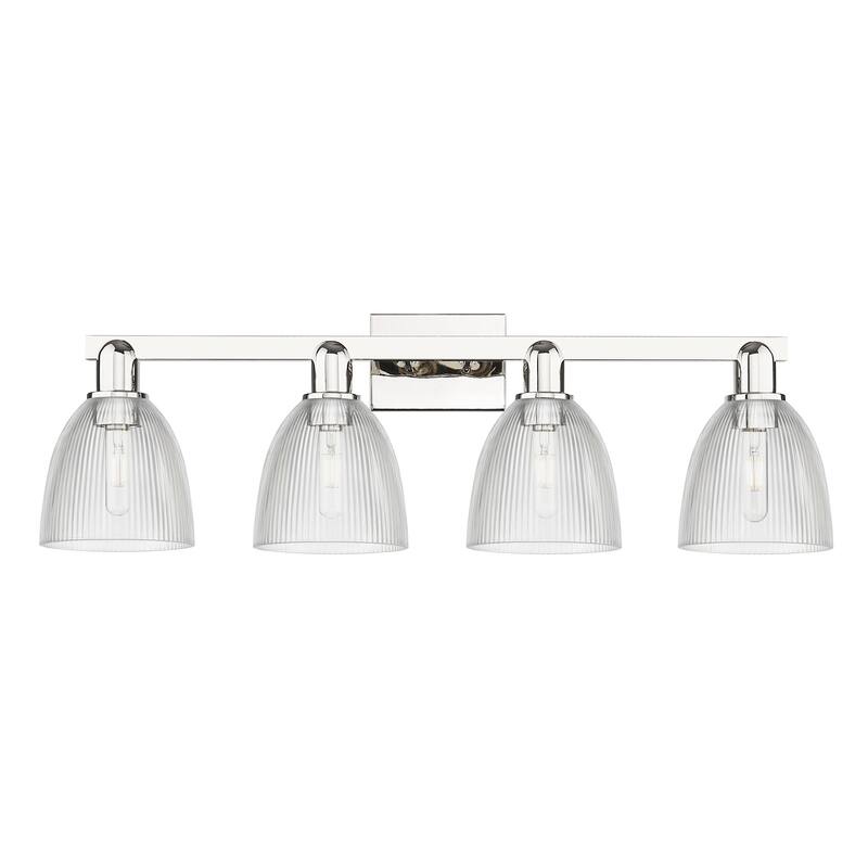 Innovations Lighting 716-4W-11-33 Castile Vanity Castile 4 Light 33" - Polished Nickel / Clear