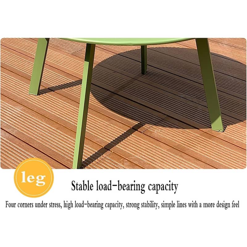 Patio Side Tables for Outside, Small End Table Accent Table Metal Round for Deck Garden Porch Balcony Yard Lawn