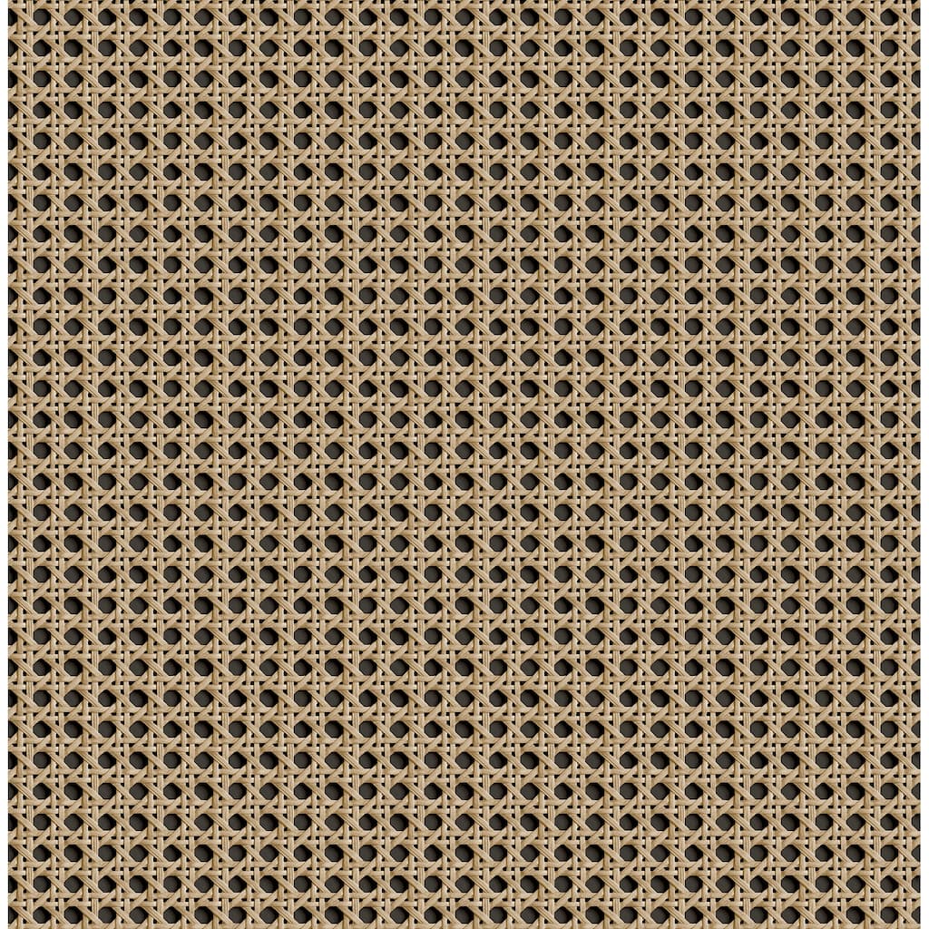NuWallpaper Honey Rattan Caning Peel & Stick Wallpaper