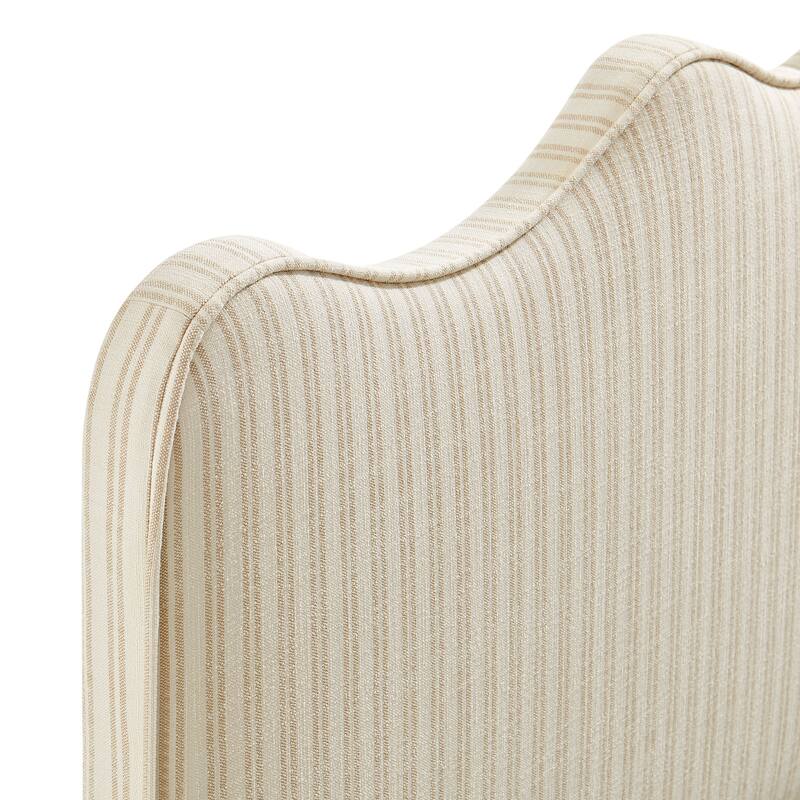 Athena Striped Fabric Upholstered Headboard