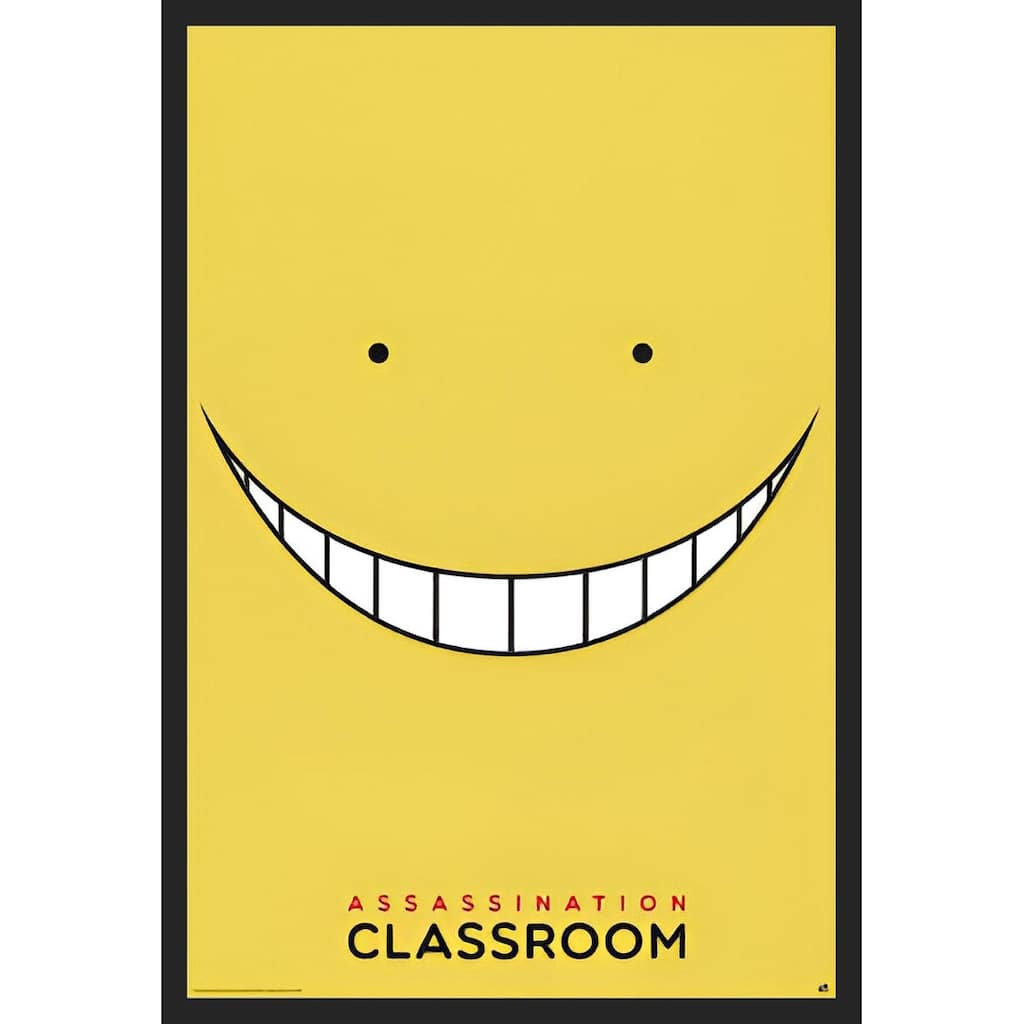 Assassination Classroom - Koro Smile Framed Art Poster - 24 x 36 Inch