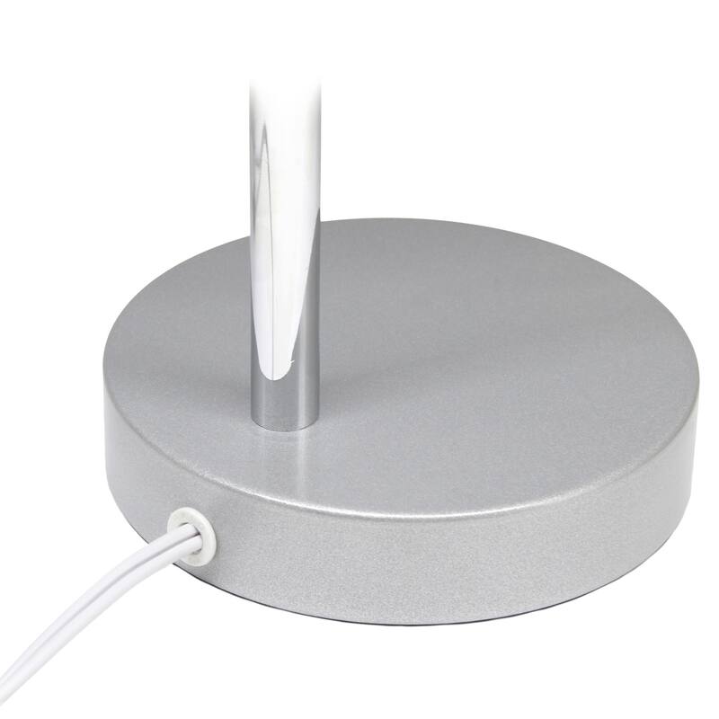 Gooseneck Desk Lamp with Adjustment Shade - 15.25" - Silver