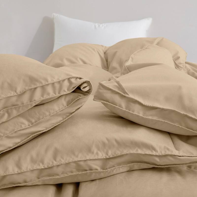 All Season Medium to Extra Warmth White Feather Down Comforter Duvet Insert