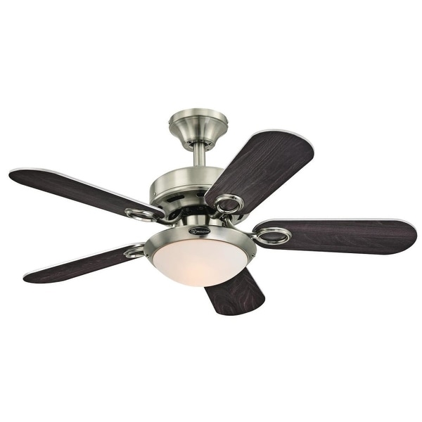 Westinghouse 7203200 Cassidy 36" 5 Blade Hanging Ceiling Fan with Reversible Motor, Blades, and Light Kit Included