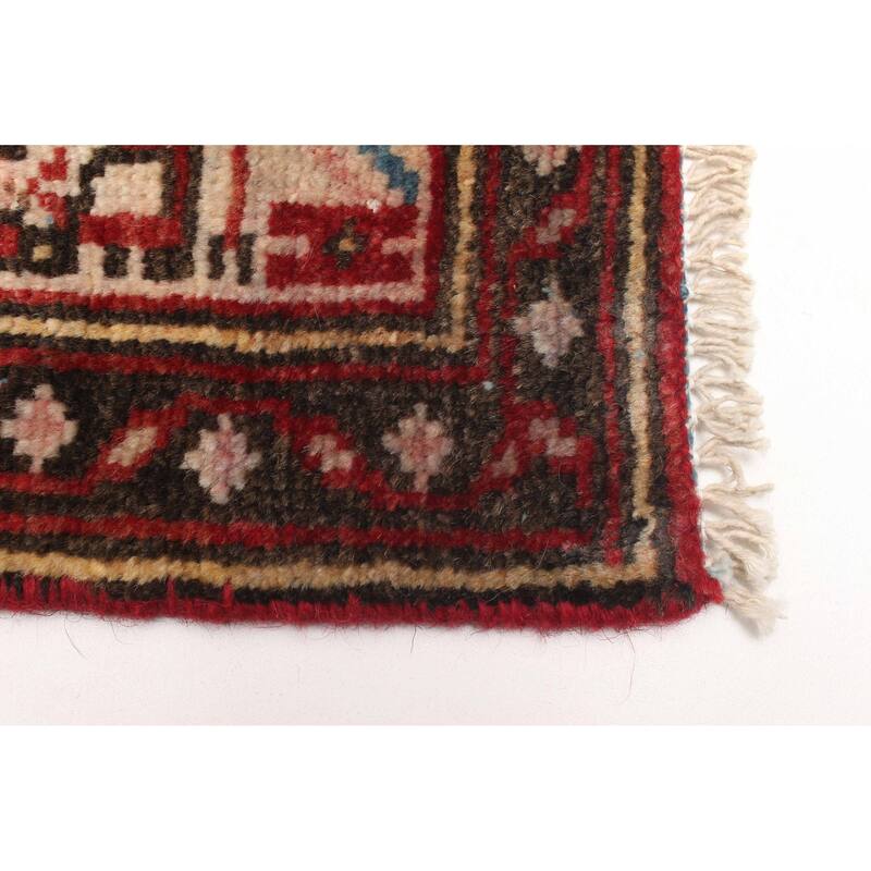 ECARPETGALLERY Hand-knotted Andelz Red Wool Rug - 3'3 x 5'8