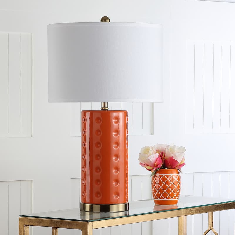 SAFAVIEH Lighting Tisha 26-inch Roxanne Table Lamp (Set of 2) - 15Wx15Dx26H