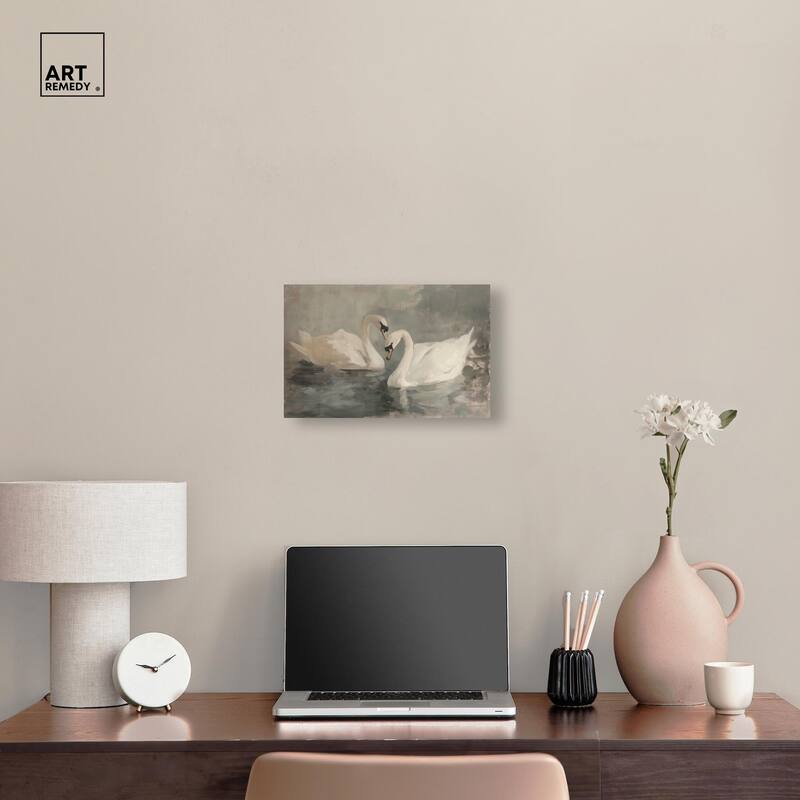 Ivory Idyllic Canvas by Art Remedy, Gallery Wrapped