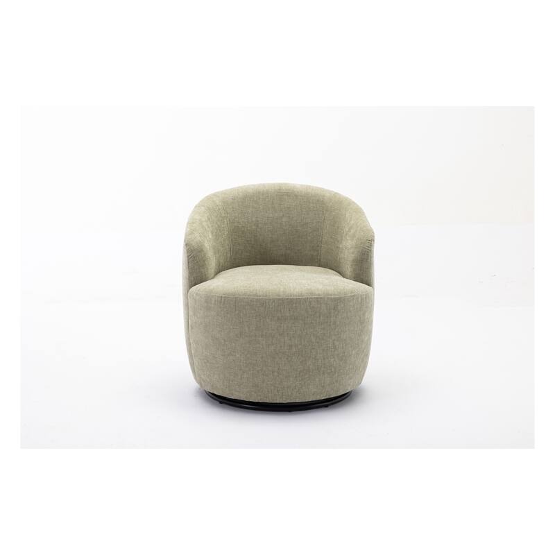Fabric Swivel Accent Barrel Chair