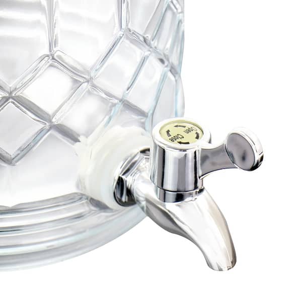 Acopa 2 Gallon Mason Jar Glass Beverage Dispenser