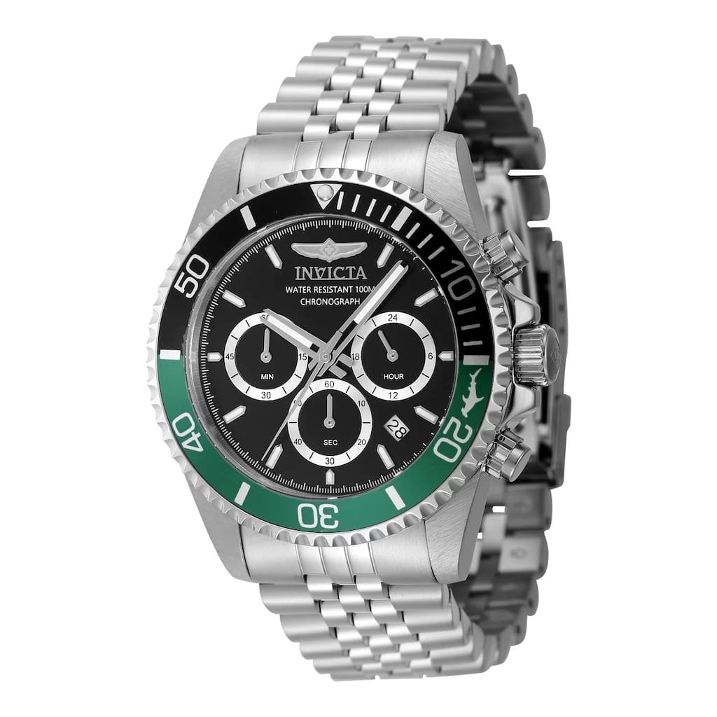Invicta Men's 48380 Pro Diver Quartz Chronograph Black Dial Watch