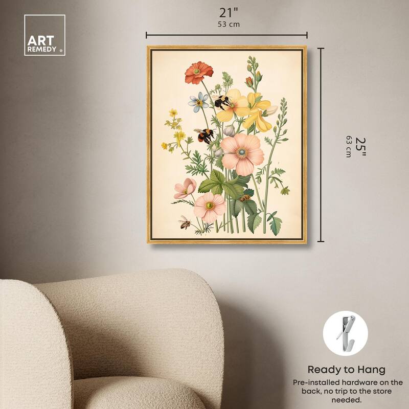 Pollinator Portrait I Canvas by Art Remedy