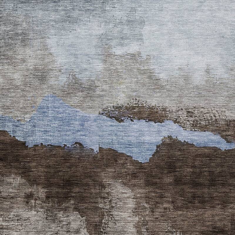 HomeRoots Abstract Transitional Rectangle Outdoor Rug