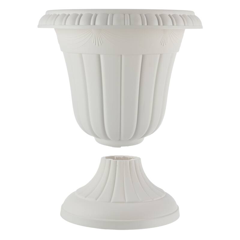 Pure Garden 16x18-Inch Outdoor Planter 2-Pack - Plastic Urn Planters