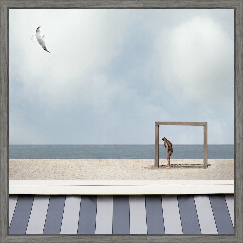 As free as a bird in the sky by Gilbert Claes Framed Canvas Wall Art Print