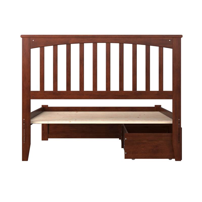 Platform Bed with Drawers & Footboard - Modern Bedroom Storage Solution