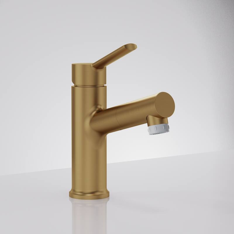 Single Handle Single Hole Bathroom Faucet with Pop‑Up Drain
