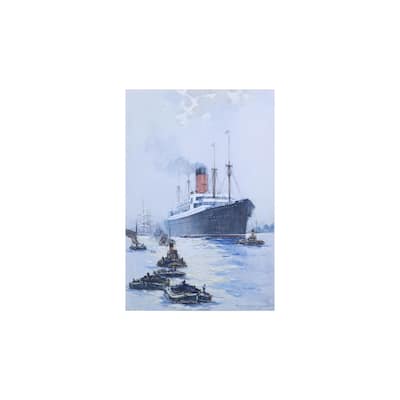 The Cunard Liner Carpathia Outward Bound from Liverpool - Multi