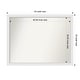 preview thumbnail 28 of 190, Wall Mirror Choose Your Custom Size - Extra Large, Blanco White Wood Outer Size: 43 x 33 in